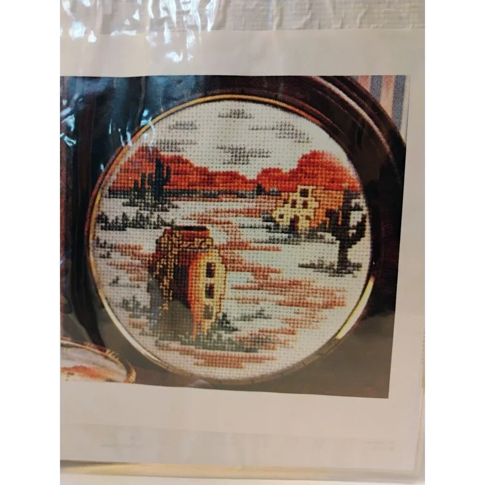 Vintage Cross Stitch Patterns Estate Binder Lot Southwest Native American Garden